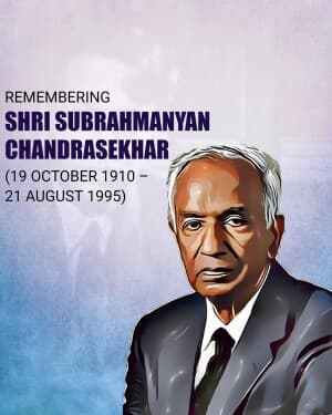 Subrahmanyan Chandrasekhar Punyatithi illustration