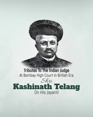 Kashinath Trimbak Telang Jayanti video