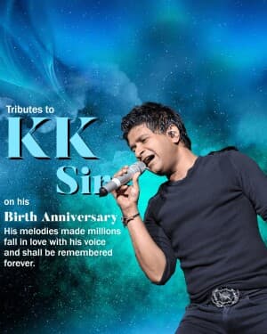 KK Birth Anniversary banner