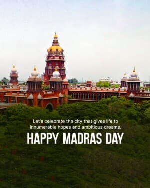 Madras Day banner