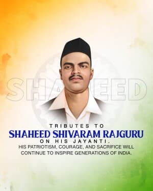 Shivaram Rajguru Jayanti image