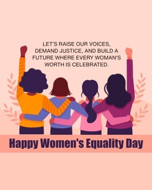 Women Equality Day poster
