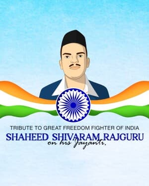 Shivaram Rajguru Jayanti flyer