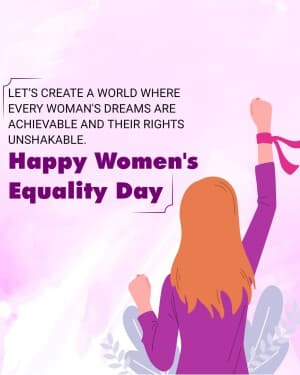 Women Equality Day event poster