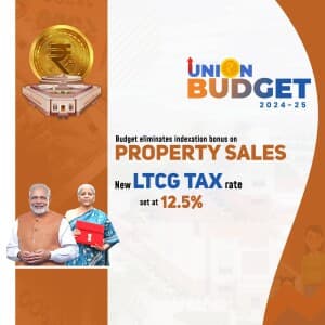 Union Budget 2024 - 25 marketing flyer