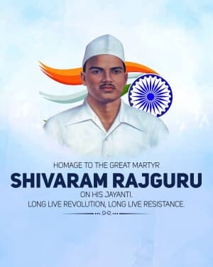 Shivaram Rajguru Jayanti graphic