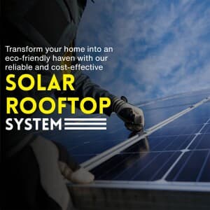 Solar Rooftop System business flyer