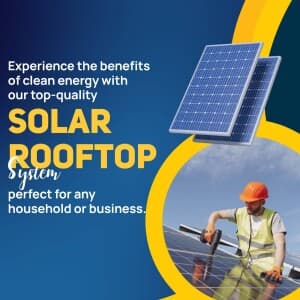 Solar Rooftop System business template