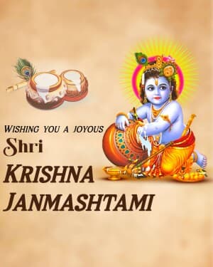 Krishna Janmashtami flyer