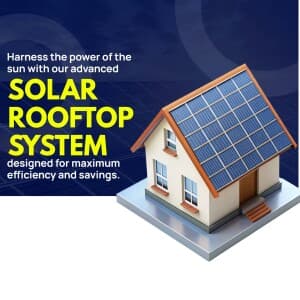 Solar Rooftop System marketing poster