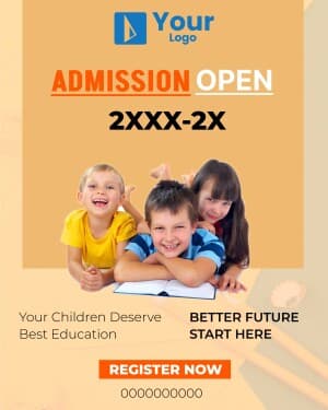 Admission Open Templates poster