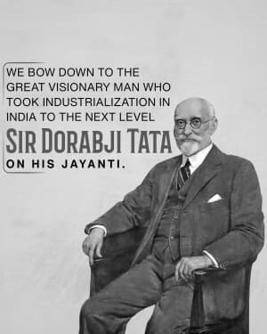 Dorabji Tata Jayanti event poster