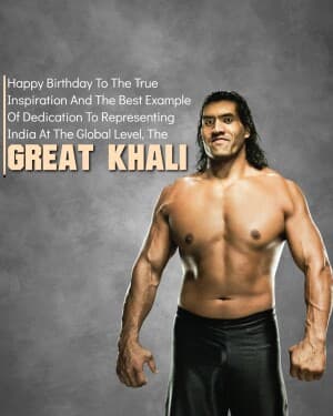 The Great Khali Birthday poster