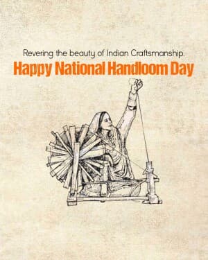 National Handloom Day event poster