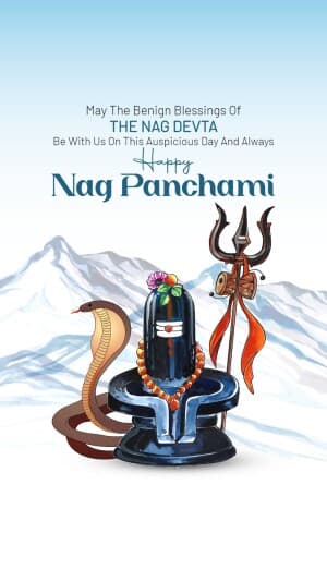 Nag Panchami Insta Story illustration