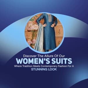 Women Clothes marketing poster