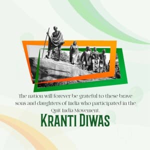 Kranti Diwas Facebook Poster