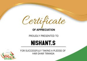 Har Ghar Tiranga Certificate flyer