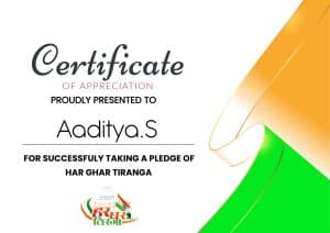 Har Ghar Tiranga Certificate Social Media template