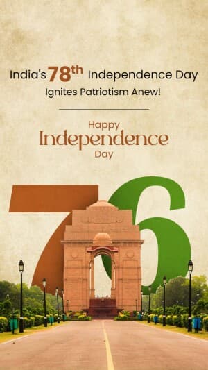 Independence Day Insta Story whatsapp status poster