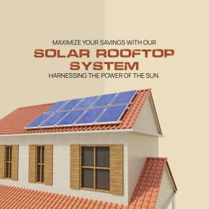 Solar Rooftop System marketing post