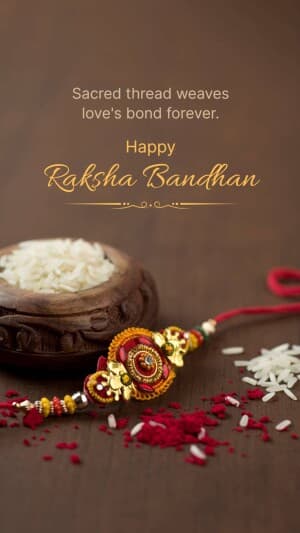 Raksha Bandhan Insta Story greeting image