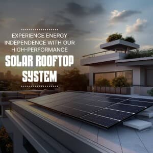 Solar Rooftop System flyer