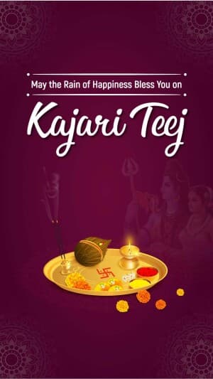 Kajari Teej Insta Story flyer