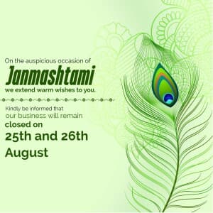 Janmashtami Holiday poster Maker