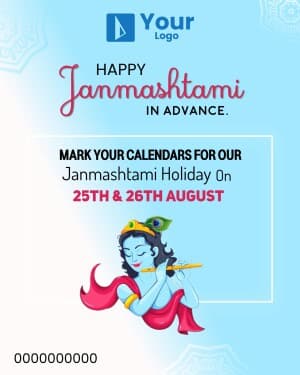 Janmashtami Holiday Templates Instagram banner