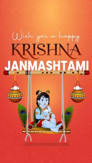 Janmashtami Insta Story flyer