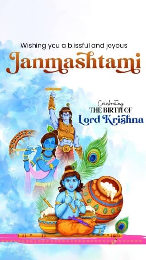 Janmashtami Insta Story image