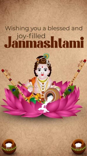 Janmashtami Insta Story graphic