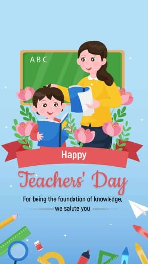 Teachers' Day Insta Story Facebook Poster