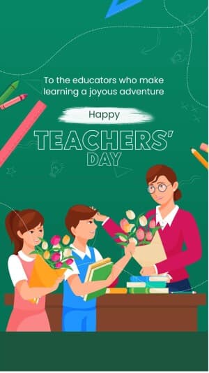 Teachers' Day Insta Story whatsapp status poster