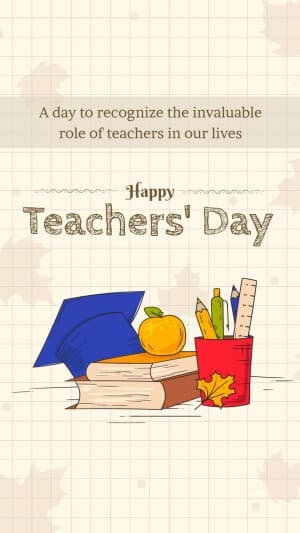 Teachers' Day Insta Story creative image