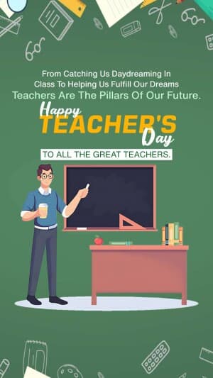 Teachers' Day Insta Story poster