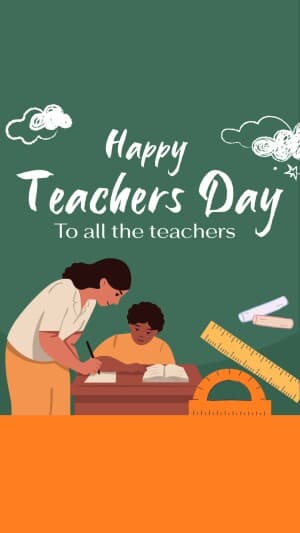 Teachers' Day Insta Story illustration