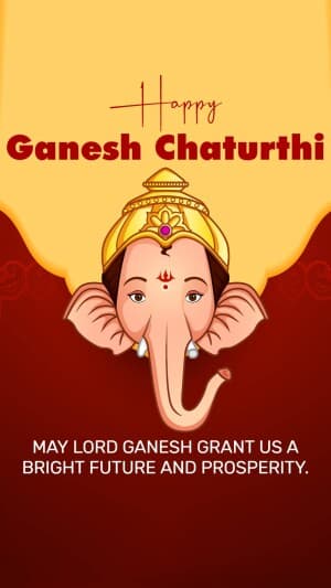 Ganesh Chaturthi Insta Story illustration