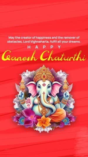 Ganesh Chaturthi Insta Story event poster