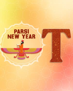Premium Alphabet - Parsi New year poster