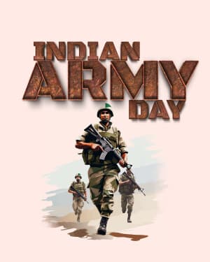 Exclusive Collection of Indian Army Day event advertisement