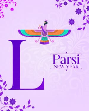 Basic Alphabet - Parsi New year poster Maker