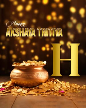 Akshaya Tritiya - Premium Alphabet illustration