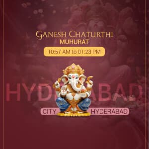 Ganesh Chaturthi Muhurat ad post