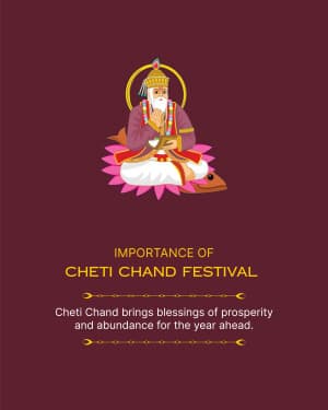 Importance of Cheti chand event poster