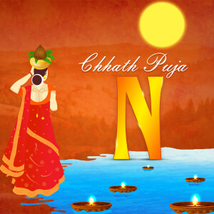 Chhath Puja Premium Theme Facebook Poster