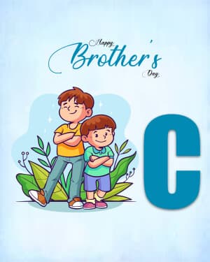 Basic Alphabet - Brother's Day whatsapp status poster