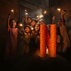 Diwali Alphabet facebook ad banner
