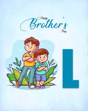 Basic Alphabet - Brother's Day flyer